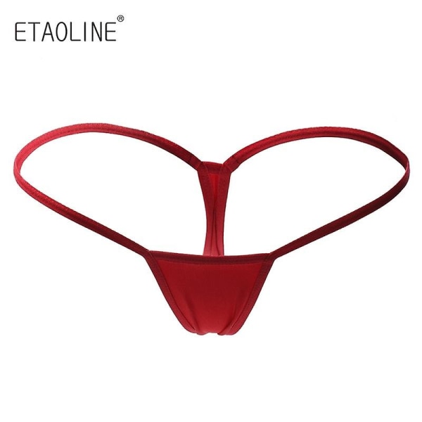 5 kpl Uusia Thong Sexy Alushousut Kiusaus Micro G-String Alusvaatteet Naiset Matala Vyötärö Alusvaatteet Panty T Alusvaatteet Naisille [HK] XXL 1pc 5pcs Color mixing