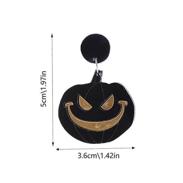 Halloween øreringe Drop Dangle Halloween øreringe til kvinder Halloween tema Drop Dangle øreringe sæt til døtre piger [HK] Green