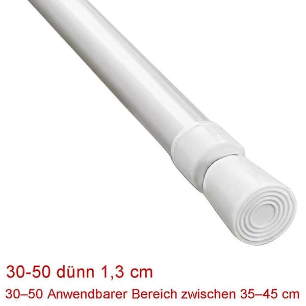 Duschdraperistång, klämbar, utdragbar, 30-50cm[HK]