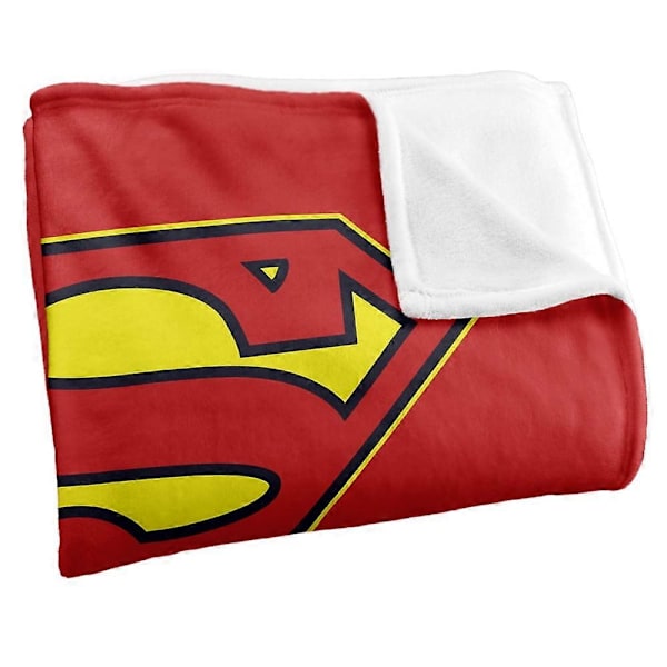 Superman Tæppe, 127 x 152 cm, Superman Kappe Fuld Farve Logo Silkeagtig Blød Kastetæppe hdeidh814[HK] 40x30in 76x102cm