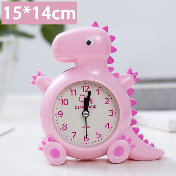 Mjukt ritad dinosaurieväggklocka för barn, 12x10cm, 1-pack[HK]