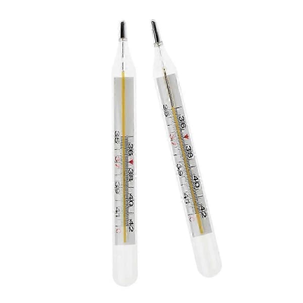 Kviksølvglastermometer med stor skærm til klinisk temperaturmåling[HK] Multicolor
