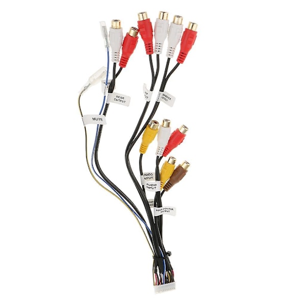 Auton audio 24-nastainen RCA-johdinsarja Pioneer AVIC-F900BT AVIC-F90BT[HK]