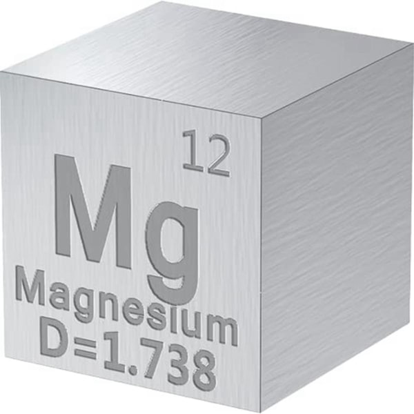 10 styks metalelementer-terninger - Densitet-kubesæt til samling af et periodisk system af elementer - (0,39 tommer/10 mm)[HK] As Shown