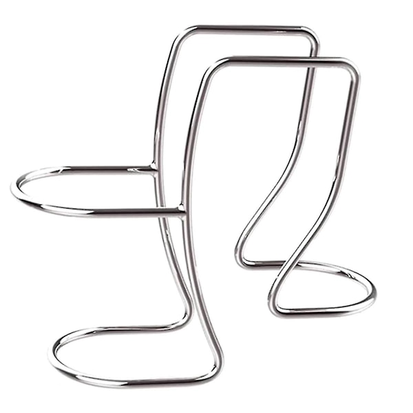 HKK Vaskemaskine Afløb Slangeholder Krog i Rustfrit Stål, Universal Vaskeslangeklemme, Vaskeri Vaskeslange Guide Klip