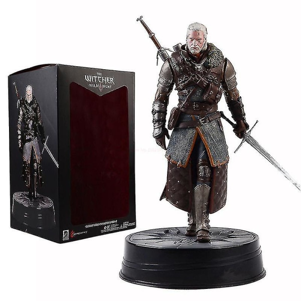 The Witcher 3: Wild Hunt Geralt of Rivia Actionfigur Leksaker Spelfigur 24cm PVC Samlingsmodell Prydnad Present till Barn[HK] figure (no box)