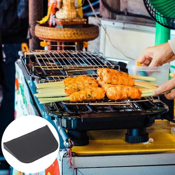 Bærbar grill sidebord til opbevaring 1 stk. jern krydderihylde [HK]