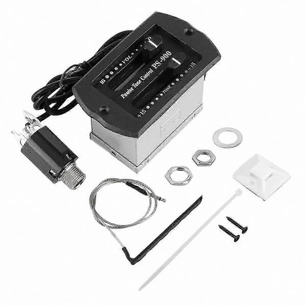 5-pak 2-bånds EQ forforstærkersystem til akustisk guitar med pickup equalizer-kontroller [HK]