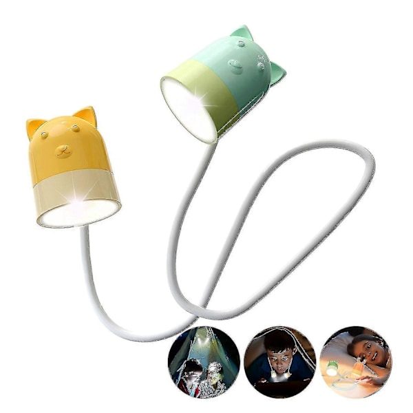 LED-kaulavalaisin lukemiseen sängyssä, joustavat varret lukemiseen - Yvan[HK] C