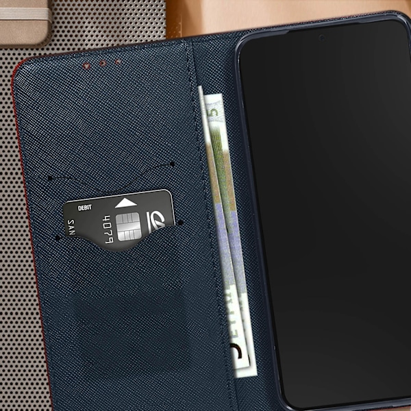Kotelo Galaxy S24 Plus / S25 Plus Clapet Lompakko Videoteline[HK] Blue