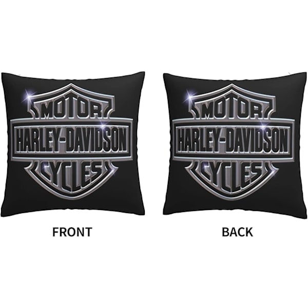 HKK  AA-Putetrekk Harley Davidson Varmt og mykt putetrekk for dekorative putetrekk i seng Sofa Utendørs pute