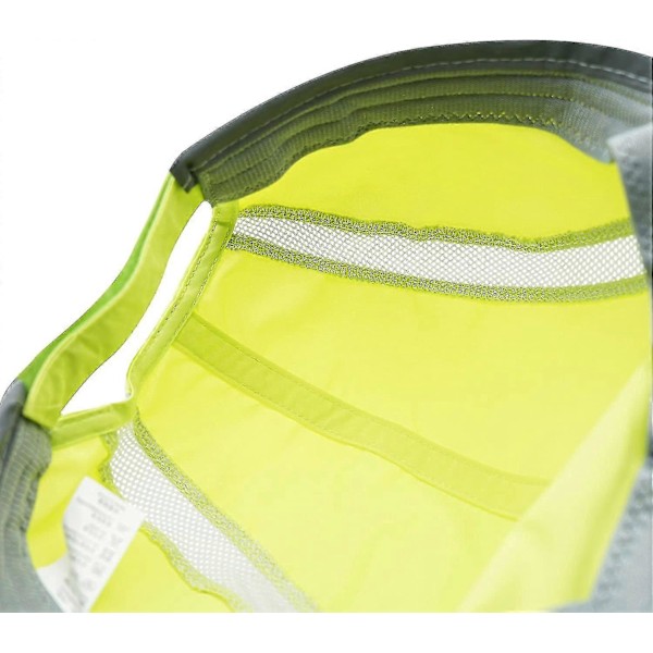 Sammenleggbar sportscaps med netting og refleksstripe, pustende solskjerm[HK] Light Green