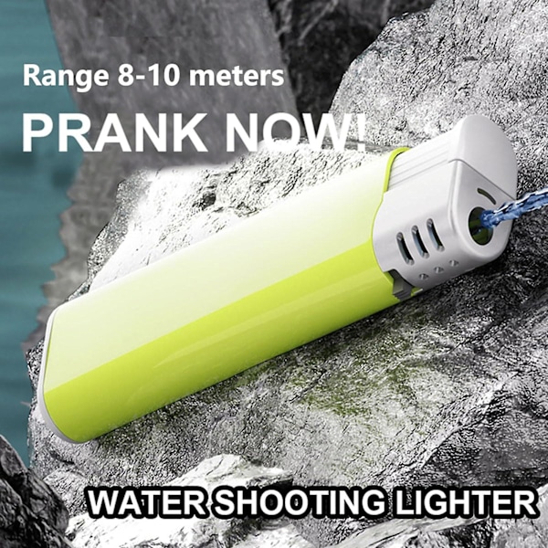 3 Pak Vandsprøjtende Lighter - Vandsprøjtende Legetøjslighter, Sjov Mini Vandpistol Trick Legetøj til Voksne, Party Prank -GSL Grøn