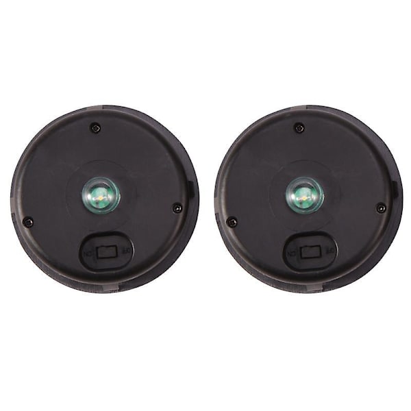 6 stk Smart Hage Solcelledrevet Utbyttbar Rund LED Lysboks Solbatteriboks Solceller Li-Ion Batterilader[HkkK] As Shown