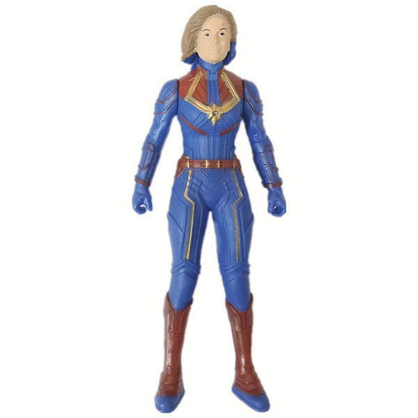 Spider-Man Actionfigurer Leksak Dockor Dekor Superhjälte Avengers Iron Man Hulk Captain America Barn Pojkar Flickor Present[HK] Captain Marvel