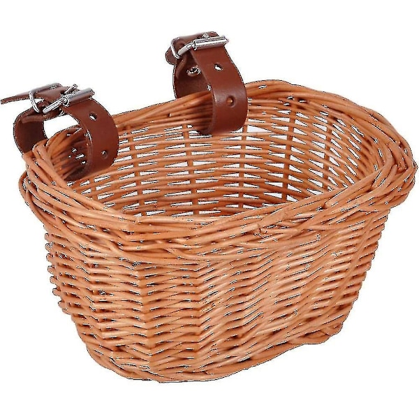 Sykkelkurv Barn Front Styrekurv, Flettet Kurv Hjulkurv Hengekurv Fr[HK]