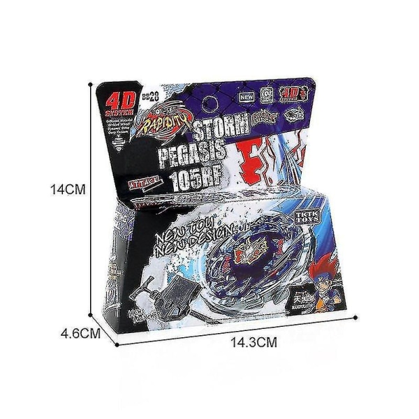 Den perfekte julegaven  Storm Pegasus Battle Metal 4d Beyblade Bb28 Set