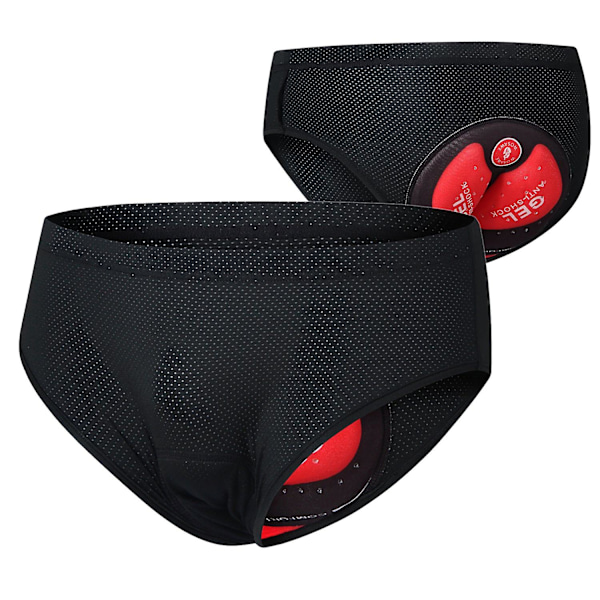 Cykeltrosor för män, andningsbara vadderade cykelkalsonger, cykelunderbyxor [HK] XL Black
