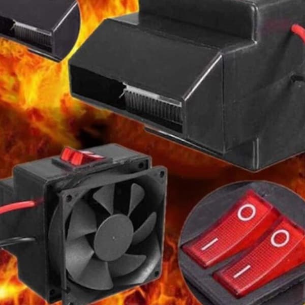 Varm Køleventilator til Bilvarme 12V Sort Bilvarmeventilator[HK]