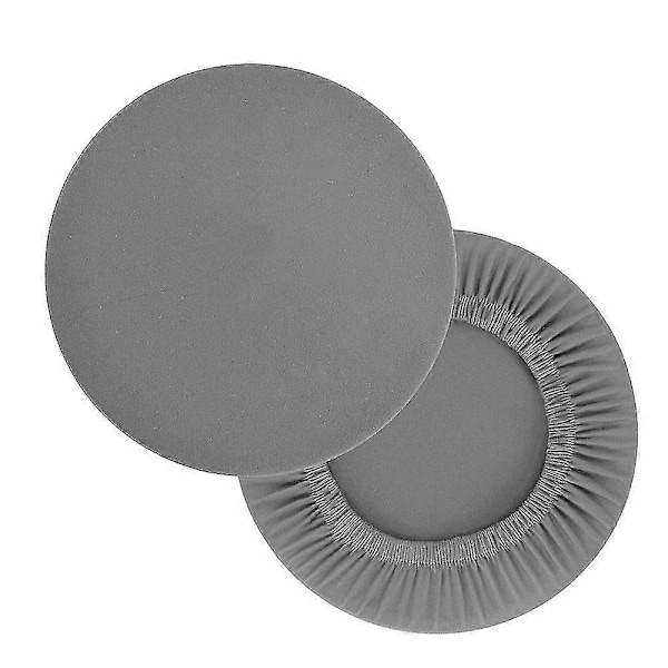2 st Tygbeklädnad Kontorsmöbler Tillbehör Pallöverdrag Rund Barpall Överdrag - Supermjukt Och Tvättbart Elastiskt Pallskydd För 3045[HK] Grey