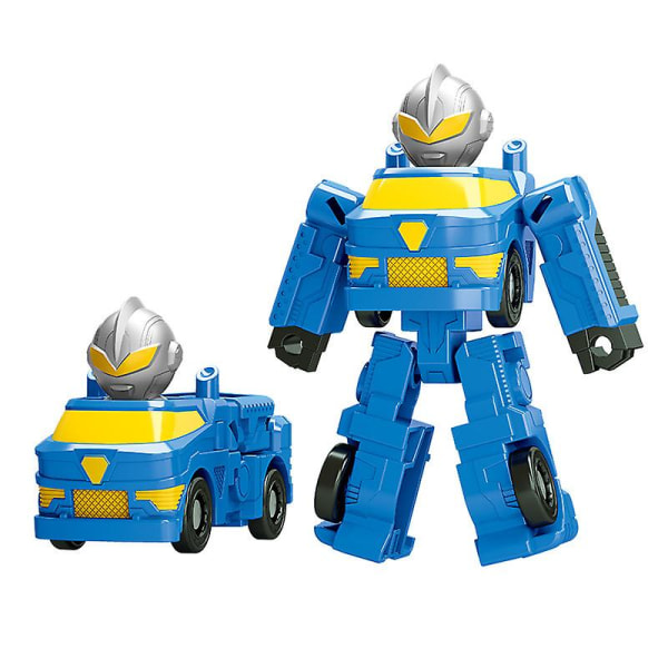 Børns Ultraman Transformer Legetøj Transformer Bil Transformer Robot Legetøj[HK] Blue