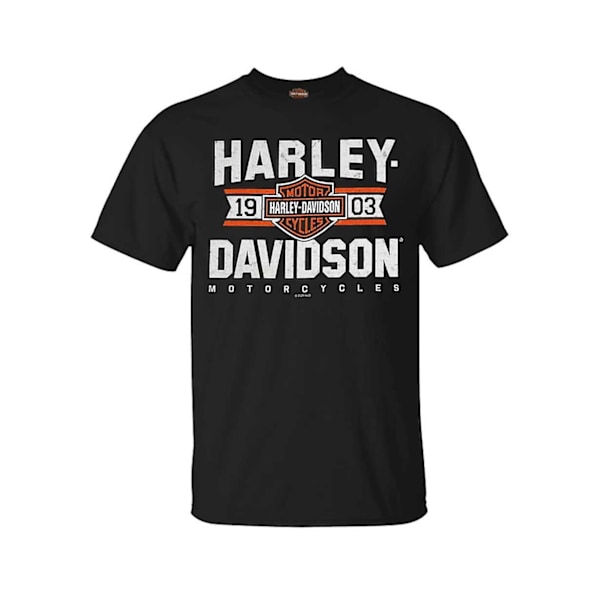 Varsity B&S Kortärmad T-shirt med Rund Hals - Svart Harley Davidson-ooo92[HK] XXL