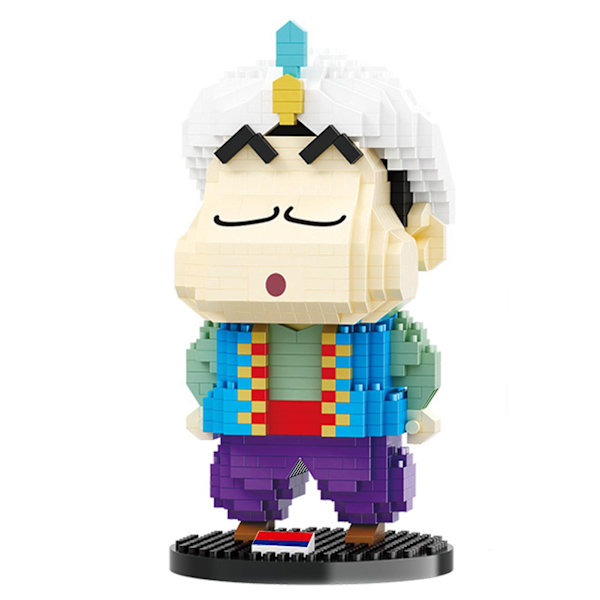 1 sæt byggeklodser tegneseriefigur logisk tænkning træning udsøgt anime Crayon Shin Chan byggeklodser til børn[HK] D