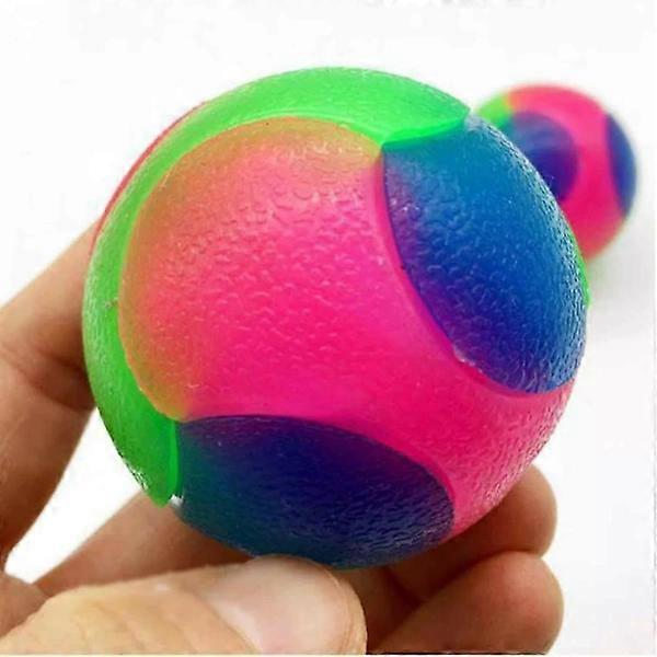 Blinkende Elastisk Ball Lysende Hundeballer Lysende, Interaktive Kjæledyrleker[HK]