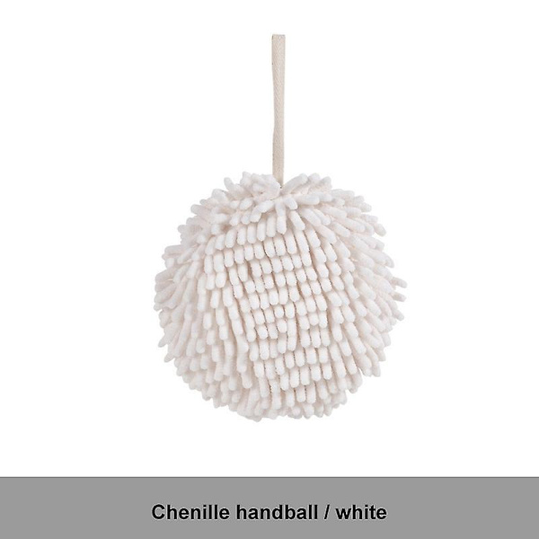 HK Snabbtorkande Chenille Handduk för Badrum White