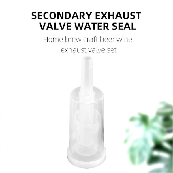 Airlock Sæt Kompatibel Fermentering, 20 Stykker Grommets og 6 Stykker Airlock[HK] White Black