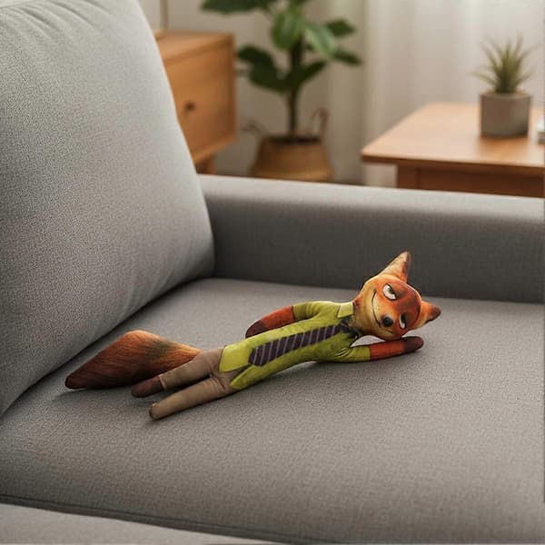 Zootopia Nick Judy Plyschdocka med Skelett för Flexibel Posering Samlarobjekt[HK] B