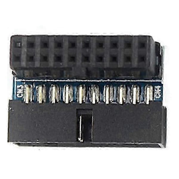 Sort USB 3.0 20-bens han til hun L-drejning retvinklet strømadapter [HK]