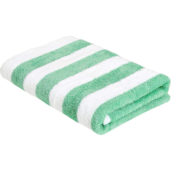Basics Strandhåndkle Cabana Stripe, Havgrønn, Pakke med 1[HkkK] Green