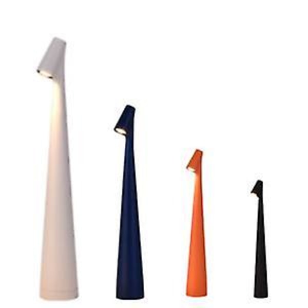 Elegant Slank Konisk Stang Bordlampe Bærbar & Dimbar LED Skulpturlys Dec[hk] 350 Black