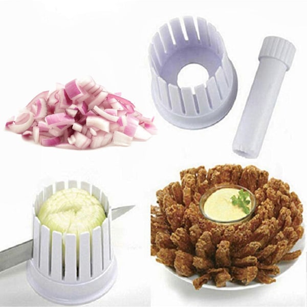 Sipulileikkuri Kukkaleikkuri All-in-One Kukka Työkalu Sipulin Leikkaus Työkalu Tomaateille Ja Muille[HK] White