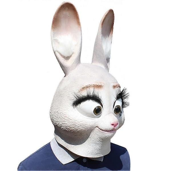 Zootopia Judy Rabbit Hopps -naamio cosplay-juhlatarvikkeet[HK]