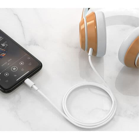 Pingguo Lightning til 3,5 mm lydbiladapterkabel for mobiltelefoner (HK)