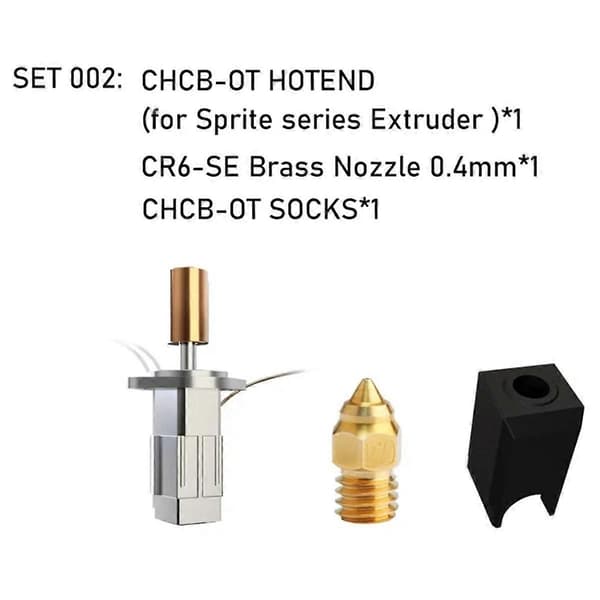 CHCB-OT Hotend Opdateret SÆT K1 HOTEND til Ekstruder K1 3D Printer K1 Max - Printer(B)[HK] RedBlue