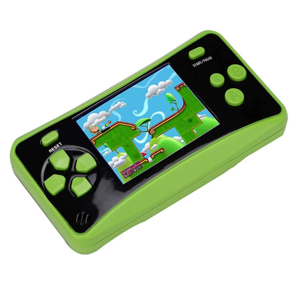 Bærbar håndholdt spillekonsol til børn, Arcade System-spilkonsoller Videospilafspiller Great Bi[HK] green