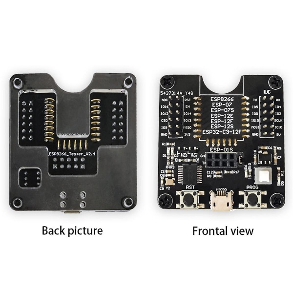 Esp8266 Test Rack Modul Programmer Støtte Esp-01 01s 12 Esp32-c3-12f Multifunksjonell Bærbar Modu([HK])