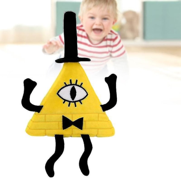 Bill Cipher - Suloinen halattava tyynypehmolelu täytetty animaatiohahmo täytetty tyyny [HK]