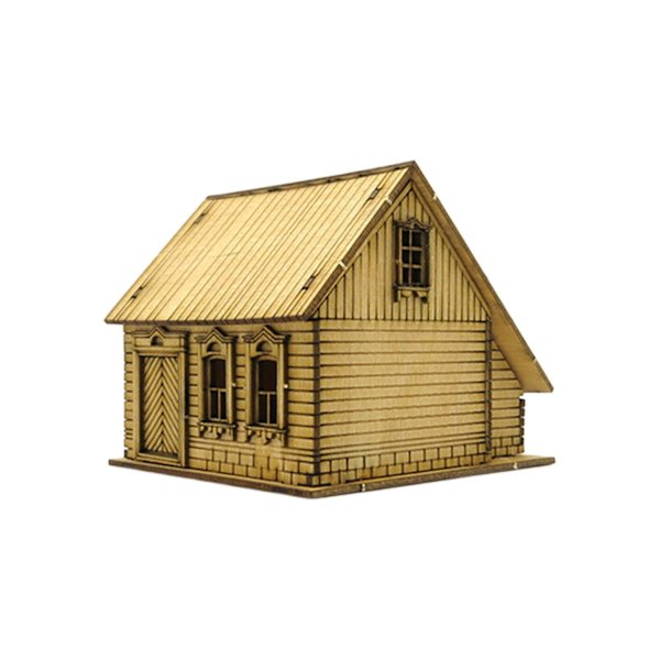 1/72 Trä Europeiskt Hus För Mikro Landskap Sandbord Arkitektur Modell Stil A[HK] Style B 8cm