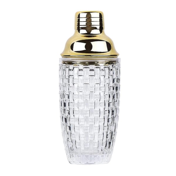 13Oz Glas Cocktail Shaker Set - Glas Shaker för Cocktails, Drink Shakers Cocktail och Cocktail Shakers Guld[HK]