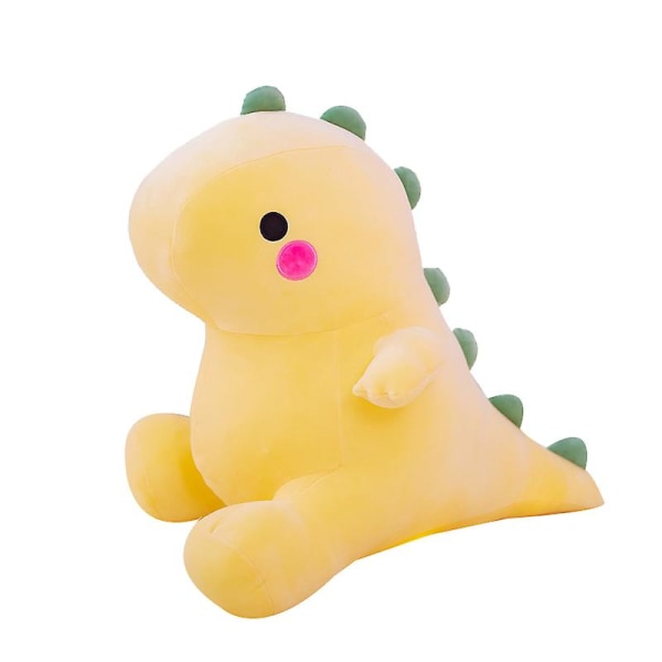 Tegneserie Dinosaur Plys Legetøj Sød Udstoppet Dino Stor Krammepude[HK] 35cm yellow