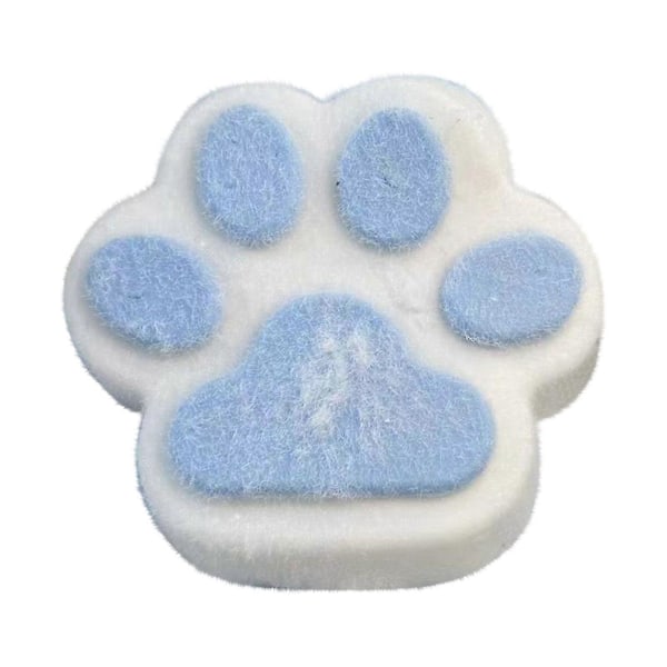 Håndlaget Taba Squishy Stor Katt, Kjempepote Squishy, Squishy Pote for Barn Voksne[HK] Blue and White L