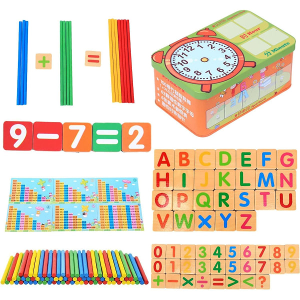 Matemaattinen lelu, matemaattinen lelupuu, matematiikan lelulaskin, lukujen oppimispeli, opettava matemaattinen lelu lapsille 3 4 5[HK]
