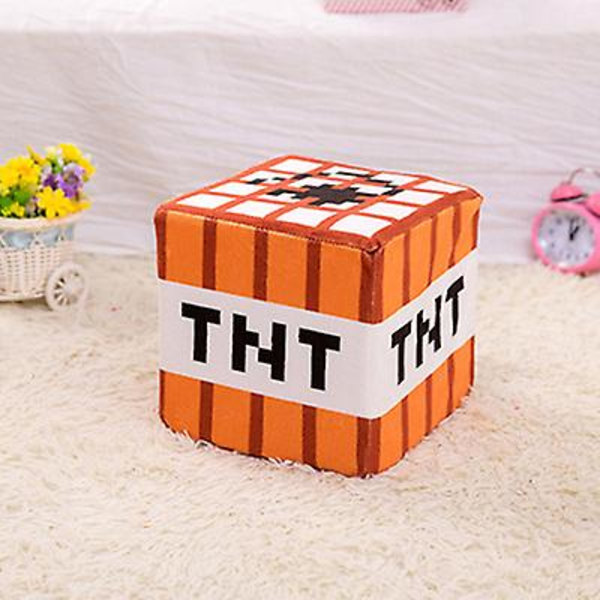 Minecraft Pehmolelu Pieni Musta Steve Creeper Loukku Laatikko Nurmikko Neliö Tyyny Tyyny Nukke[HK] tnt block