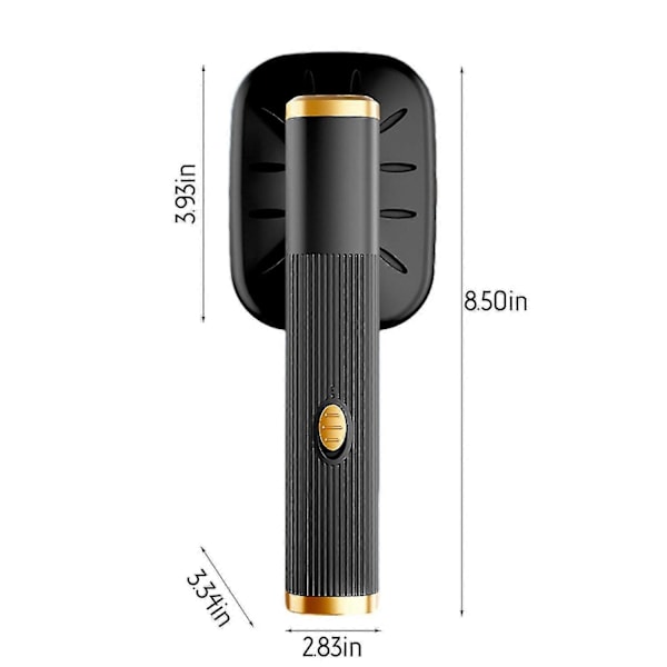 Ångstrykjärn för Kläder Uppgraderad Portabel Mini Strykmaskin, 180° Roterbart Handhållet Ångstrykjärn, Fo[HK] Free Size Black