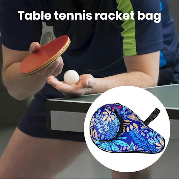 Praktisk Pingpong-racketveske med glidelås, ekstra tykk, vannavstøtende, oppbevaringsveske for pingpong-racket, sportsutstyr [HK] red