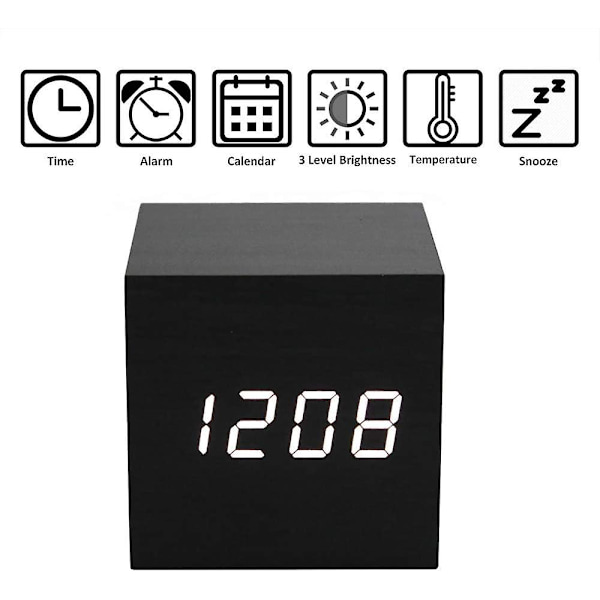 Väckarklocka, Digital, Temperatur, Display[HK]